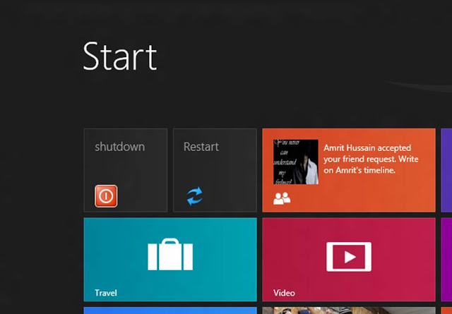 How to Add Quick ShutDown & Restart Button in Windows 8 (with Pictures/screenshots)